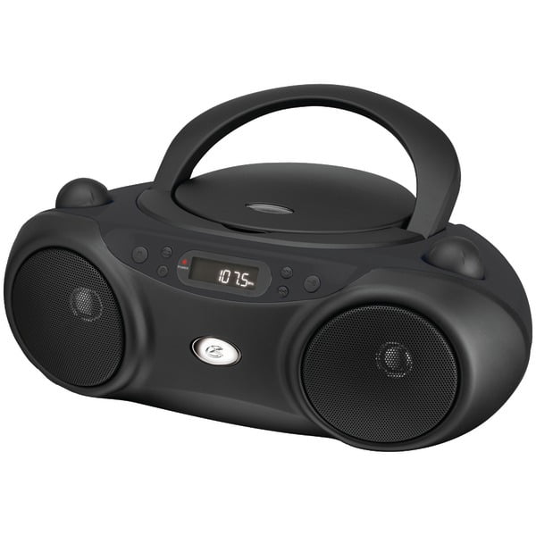 GPX CD Boombox, AM/FM, LED Display Black