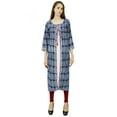 thumbnail image 2 of Phagun Block Pattern Cotton Designer Kurta Ethnic Top Tunic Dress Kurti, 2 of 6