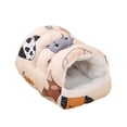thumbnail image 4 of DimyFew Lit de Grotte pour Animaux de Compagnie Abri de Grotte pour Chaton Semi-Fermé Nid pour Chat Chien Cachette Maison Compacte pour Chien Portable Polyester Construction Adaptée aux Amoureux des Animaux Intérieur, 4 of 8