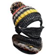 thumbnail image 4 of ZJXFGS Beanie Hats For Women,Winter Hat With Ear Flaps,Cozy Head Beanie,3 In 1 Beanie Hat With Scarf And Mask,Warm Hats For Women,Slouchy Beanie,Beanie With Ear Flaps, Black, One Size, 4 of 4