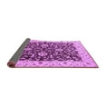 thumbnail image 2 of Ahgly Company Indoor Round Oriental Purple Traditional Area Rugs, 4' Round, 2 of 4