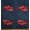 Home of the Brave on Blue Denim, variant on 35.5" X 68" Packcloth Panel - Patriotic Hearts on White USA American Flag United States of America 4th of July Nylon/Polyester Indoor/Outdoor Decorator Fabric by the Panel (D245.18)