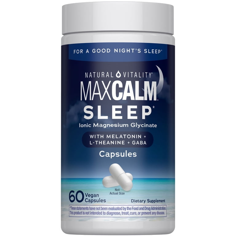 Natural Vitality Calm Sleep Magnesium Glycinate, 60 Count photo 2