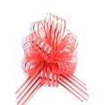thumbnail image 2 of HAOAN 10 Pieces Pull Wrapping Bow Large Organza Gift Pull Bows with Ribbon for Wedding Gift Baskets (Dark Blue  7 Inch), 2 of 8