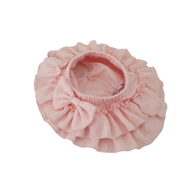 LYMAYTER Newborn Girls Soft Cotton Ruffle Skorts Shorts Baby Comfortable Diaper Covers Cute Casual Skirts