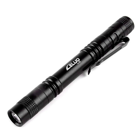 Ruroz LED Mini Flashlight, Bright Small Handheld Pocket Flashlights Tactical High Lumens Pen Light for Camping, Outdoor, Emergency, 1 Pack(3.55Inch)