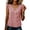 04# Red, variant on Cotton Sleeveless V-Neck Top for Women Relaxed Fit Button Detail Plaid Fashion Stretchable Checkered Summer Loose Pattern Flutter Sleeve Closure Blouse Party Work S-2XL