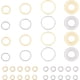 thumbnail image 1 of 48 anillos de enlace de acero inoxidable 304 de 12, 16 y 20 mm, conectores, marcos circulares, aretes colgantes y 120 anillos de salto., 1 of 7