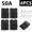 Black 50A, variant on 4Pcs Anderson 50A/120A Quick Connect Plug Kit - Silver Plated Copper Connector for 12-36V Winch/ATV/Trailer Wiring