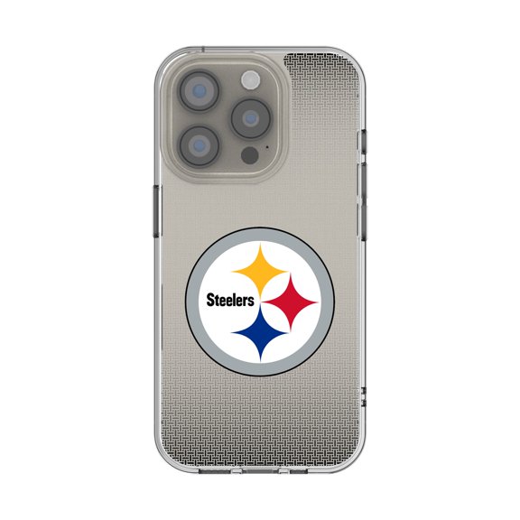 Pittsburgh Steelers Linen Logo iPhone Clear Case
