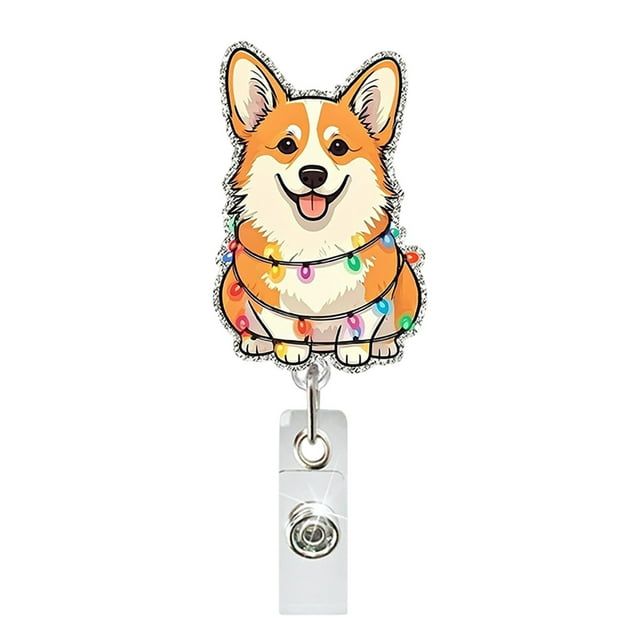 SgJHXb Funny And Cute Badge Reel With Clip Closure For Doctors Teachers Students Workers Etc Cartoon Pattern Badge Workplace Induction Graduation