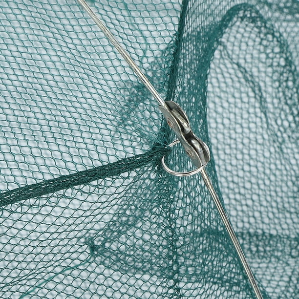 Haofy Folding Folding Fishing Net, Bait Trap Fishing Net, For Crab Lobster Black Carp Fish 6 Corner Closed 80cm