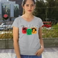 thumbnail image 4 of The Three Stooges Colorful Women's V-Neck T-shirt Funny 3 Wise Guys Curly Moe Larry Shemp Classic Retro American Legend Tee, 4 of 7