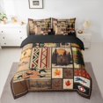 thumbnail image 2 of Manfei Wild Mallard 7 Pieces Bedding Comforter Set,Rustic Farmhouse Cabin Full Bedding Set,Autumn Maples Leaf Fitted Sheet Flat Sheet For Boys Kids,Super Cozy Room Decor Reversible, 2 of 8