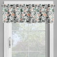 thumbnail image 4 of Ambesonne Indie Valance & Curtain, Hipster Fashion Sketch, 55"x45", Seafoam Orange Black, 4 of 6