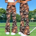 thumbnail image 4 of Cutuoiiu Women's Soft Plus Size American Football Prints Flare Yoga Pants Gifts, 4 of 9