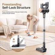 YOMA Cordless Stick Vacuum Cleaner,Lightweight Self-standing Vacuum for Home Pet Hair Carpet Hardwood Floor