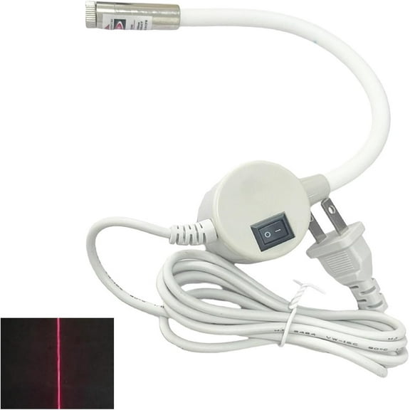 Magnetic Positioning Quilting Light for Sewing Machine, Line Red Positioning Light Guide, Dot/Straight Line/Crosshair, Innovative Sewing and Quilting Notion for Precise Stitching(Line)