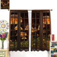 thumbnail image 3 of Mushroom Curtains,Magic Forest Mushroom Fantasy Design Pattern Window Curtains,Landscape Forest Rod Pocket Blackout Drapes for Bedroom Living Room 2 Panel 84x84in, 3 of 6