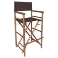 thumbnail image 2 of Bamboo 29-in. Bar Height Directors Chair with Solid Cover - Set of 2, 2 of 3