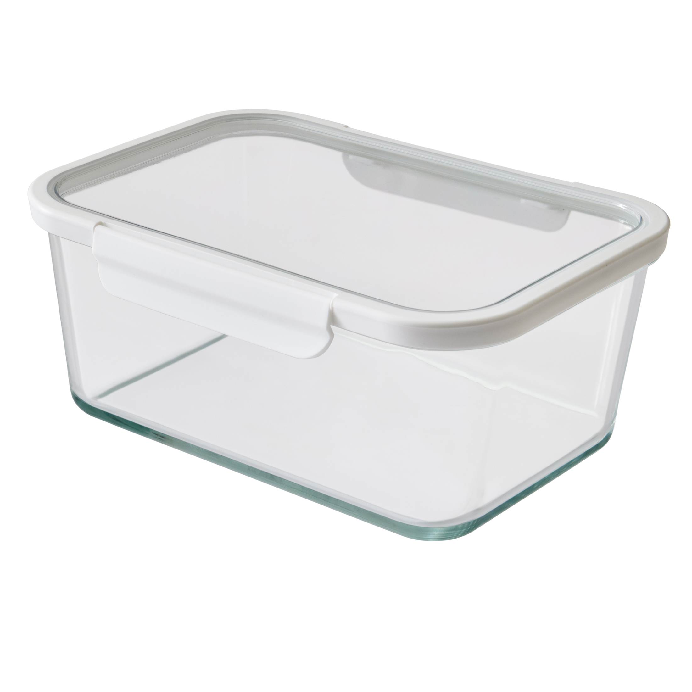 Better Homes & Gardens 14Cup Rectangle Glass Food Storage Container with Tritan Lid. Set of 1, 2 Pieces, Well Suited to Refrigerator Organization