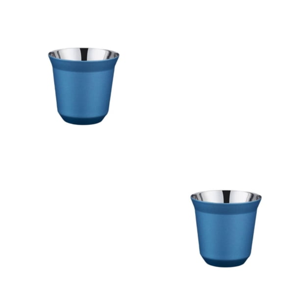 Taza de Café de Acero Inoxidable Advancent Doble Pared Antiescaldado 80ML