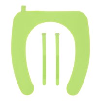 Silicone Toilet Seat Cushion Soft Warm Washable Reusable for Home Bathroom Green