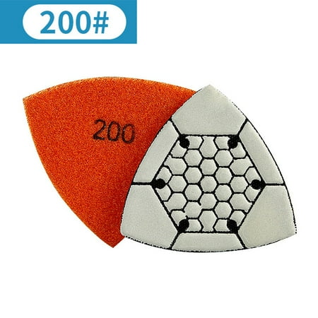 

90Mm Triangle Diamond Dry Polishing Pads For Granite Marble Stone Sanding Discs