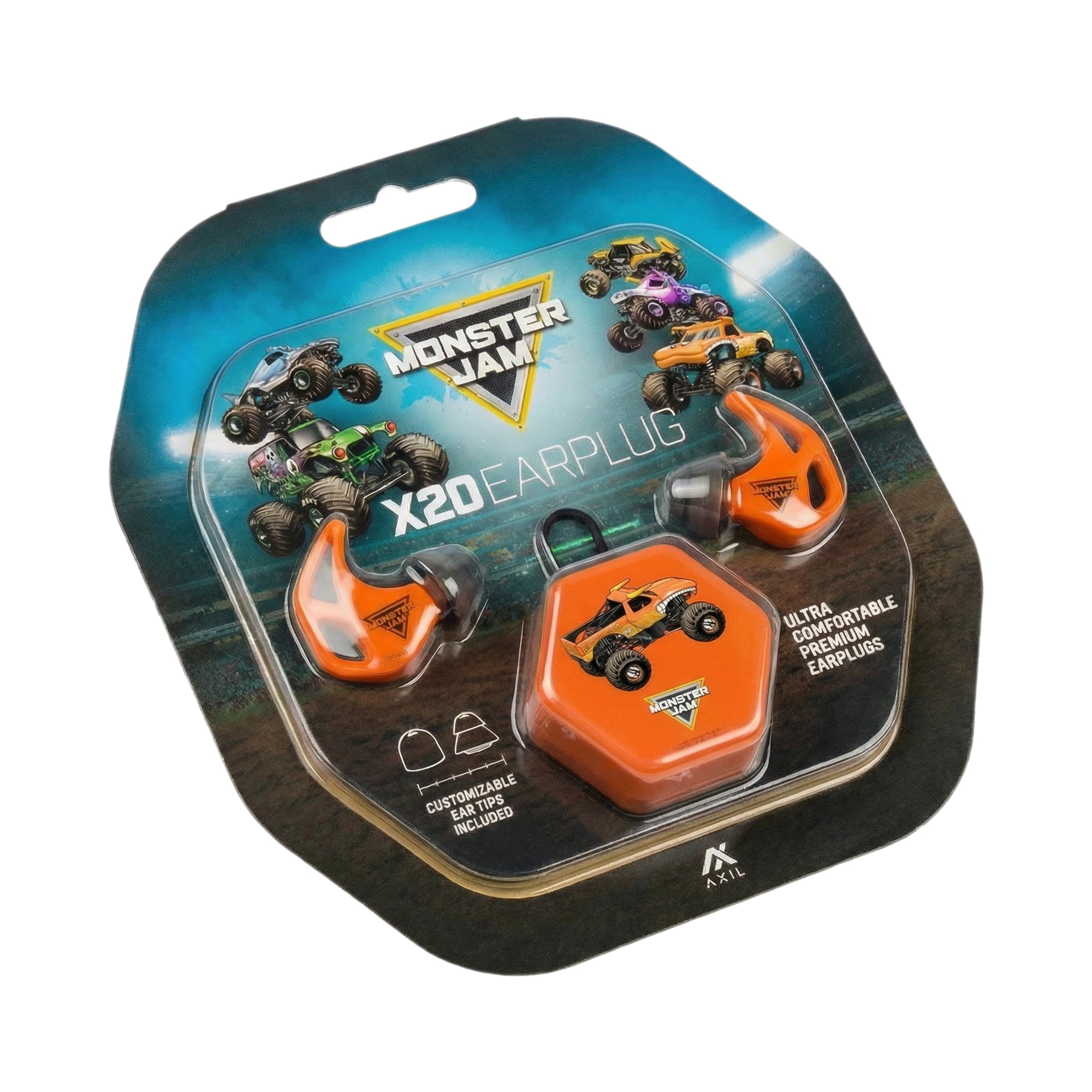 Axil Monster Jam X20 El Toro Loco Kids Hearing Protection with Carrying Case