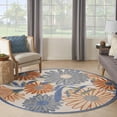 thumbnail image 5 of Nourison Aloha 5'3" x Round Beige Multicolor Contemporary Rug, 5 of 11
