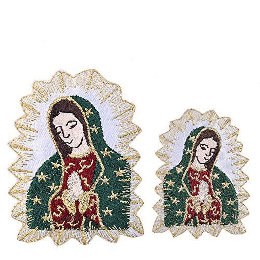 Christening Virgin Mary Our Lady of Guadalupe Baptism Embroidered Iron On patch