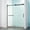 Matte Black#2, variant on Glass Shower Door, 56-60"W x 75"H Semi-Frame Single Sliding Shower Door, 304 Stainless Steel in Matte Black, 5/16" (8mm) Thick SGCC Tempered Clear Glass., Matte Black Shower Door,Sliding Shower Door