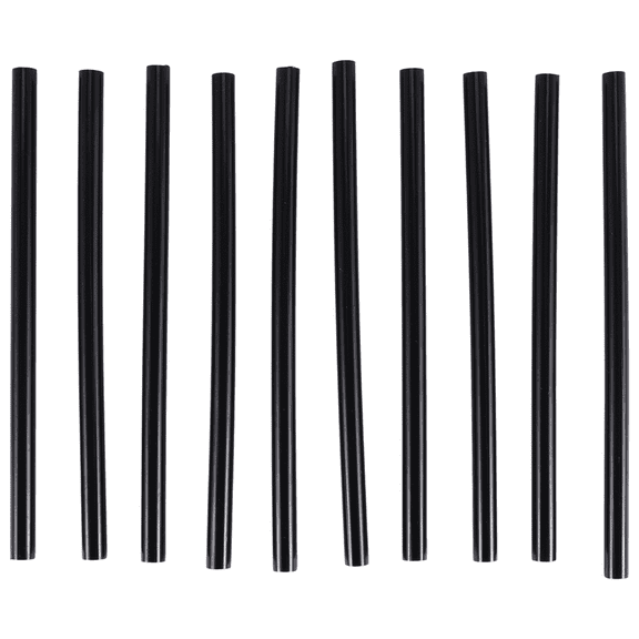 2025 New! 10PCS Hot Melt Glue Adhesive Sticks 150x7mm Black
