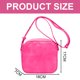 thumbnail image 2 of Bolso de mano de PU mini bolso de mano con cremallera nuevo bolso cuadrado pequeño retro bolso de hombro Joker rosa, 2 of 6