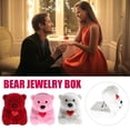 thumbnail image 2 of Gift Holder Storage Case,Jewelry Box Flocking Bear Jewelry Storage Ring Box Jewelry Box Finely Tuned Performance, 2 of 5