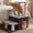 Smoky Gray, variant on Cat Scratching Post, Sturdy Pet Stairs & Steps for Indoor Cats and Dogs, Small Cat Tree with Cat Condo, Full Wrapped Sisal Posts & Soft Rabbit-Like Plush Fabric, Light Gray & White HSP002SWWH