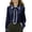 Navy, variant on Staron Women's Casual Oversized Short Sleeve Blouse Round Neck Loose Pullover Sweater Top, Blue L