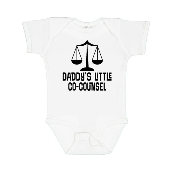 Inktastic Daddy Little Co Counsel Lawyer Boys or Girls Baby Bodysuit