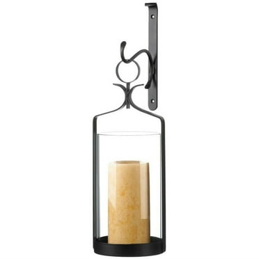 2 Hanging Hurricane Glass Wall Sconces