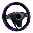 thumbnail image 2 of Funda Cubre Volante Deportivo Protector Antiderrapante Auto Xtellar morado, 2 of 3