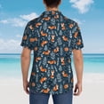 thumbnail image 6 of Goofa cute fall fox Hawaiian Shirt for Men, Unisex Summer Beach Casual Short Sleeve Button Down Shirts,Aloha Tropical Floral print shirt-X-Large, 6 of 9