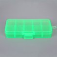 thumbnail image 1 of Caja de almacenamiento de plástico transparente para pastillas de joyería, ajustable, con 10 rejillas, rígida, 1 of 5
