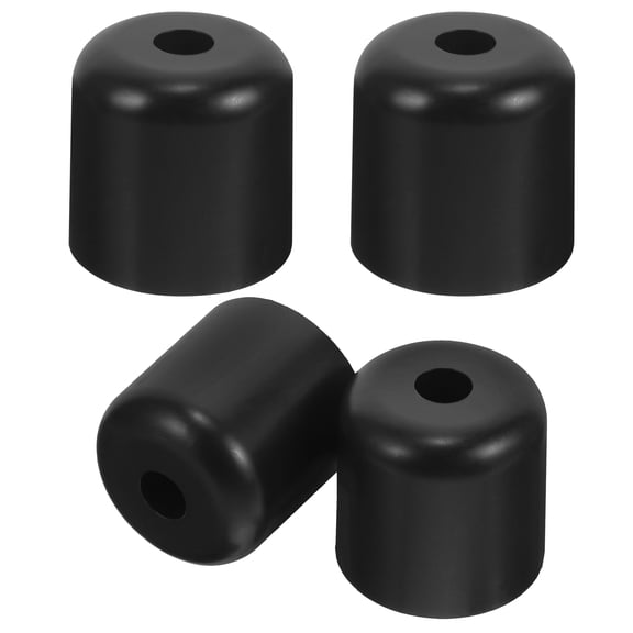 ELAYARD 4-Pack Black Plastic Furniture Legs, PP Material, Screw-in Replacement Supports for Sofa, Chair, Dresser