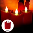 thumbnail image 4 of Ves votivas eléctricas ppadeantes sin lma, 6 uds luces LED de , lámrga duración pa decoración al aire libre, mesa de cena, centro , patio frío Gloria velas candelitas, 4 of 8