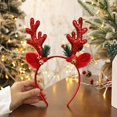 thumbnail image 3 of Diadema navideña con lentejuelas para niños, banda para el pelo con cuerno de alce, campana, decoración de Feliz Navidad, regalos para niños, accesorios para fotos de Feliz Año Nuevo, 3 of 4