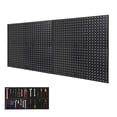 thumbnail image 2 of Kojooin Metal Pegboard Wall Organiser Panels, Heavy Duty Steel Tool Storage Board, Wall Mounted Display Rack Kit for Garage Workshop or Kitchen, 2 of 7