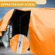 thumbnail image 4 of Funda para Coche Unique Bargains Impermeable para Todo Clima Automotriz Exterior Protección Anti-UV Sol Lluvia Funda Exterior Completa para Kia Sorento 210D-PU Naranja con Franjas Reflectantes, 4 of 4