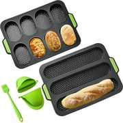 French Bread Baguette Pans Non-Stick Baking Mould Loaf Pan Sandwich Hot Dog Baking Form