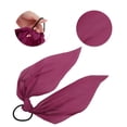 thumbnail image 3 of Unique Bargains 1 Pc Solid Triangle Ribbon Hair Elastic Band for Home Wine Red, 3 of 5