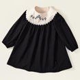 thumbnail image 5 of JoyHoop Toddler Baby Girl Cotton Dress Solid Long Sleeve A-line Fall Dress Kids Autumn Casual Clothes, 5 of 5